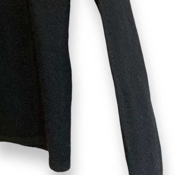 Womens Bice Black Australian Wool Full Zip Neutral Minimalist Jacket Size Small - Picture 13 of 16